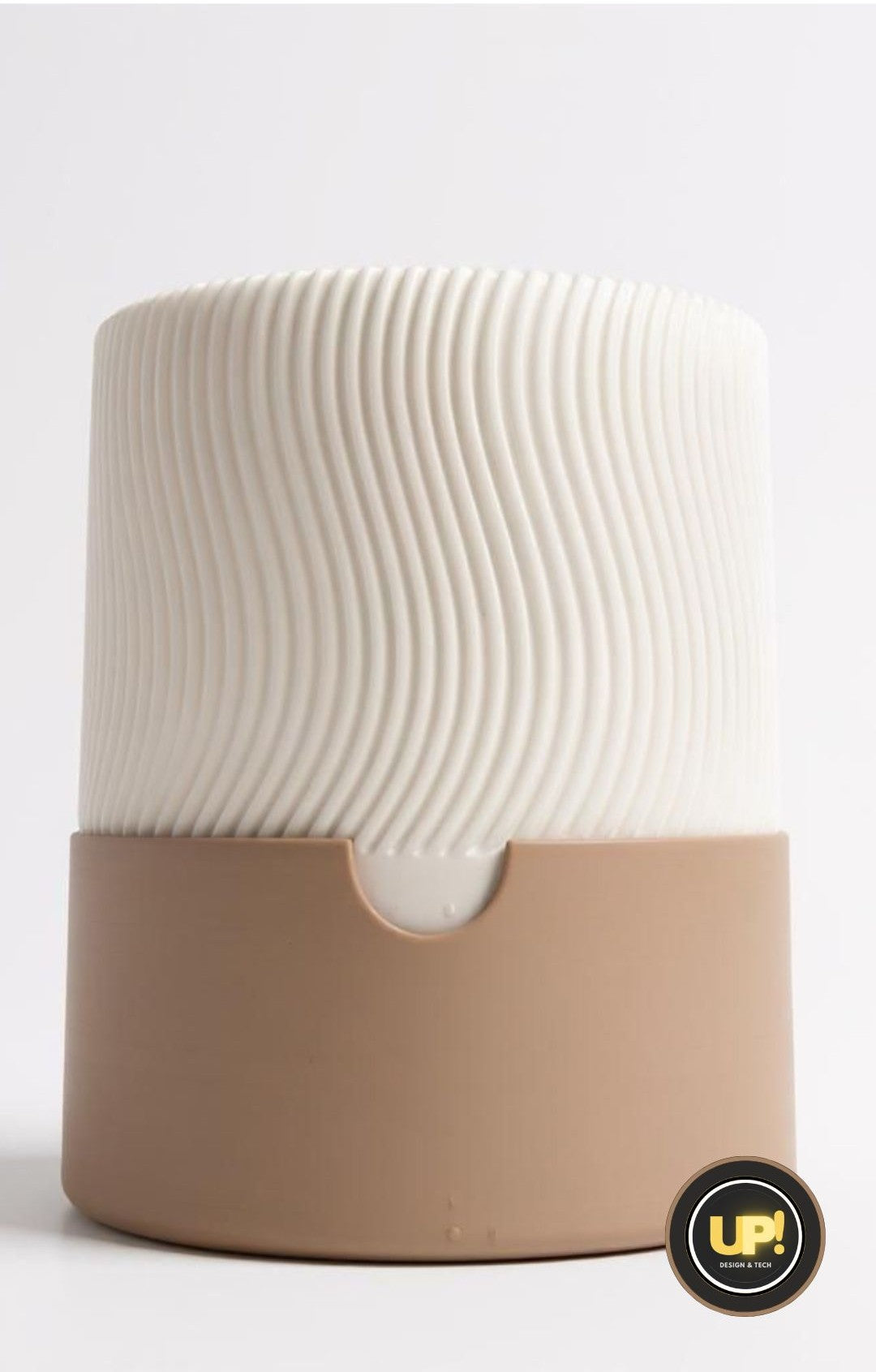 Minimalist Two Piece Ribbed Planter Set